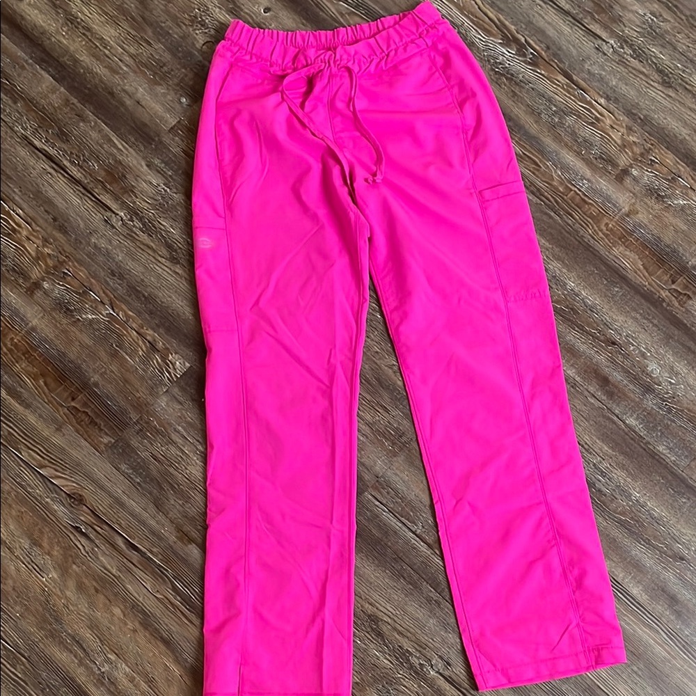 Hot pink scrub pants